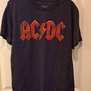 AC/DC Charcoal Tee with Logo